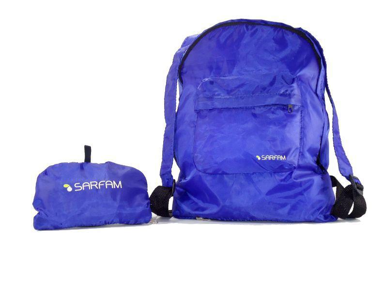 56 - MOCHILA DOBRÁVEL EM NYLON RESINADO